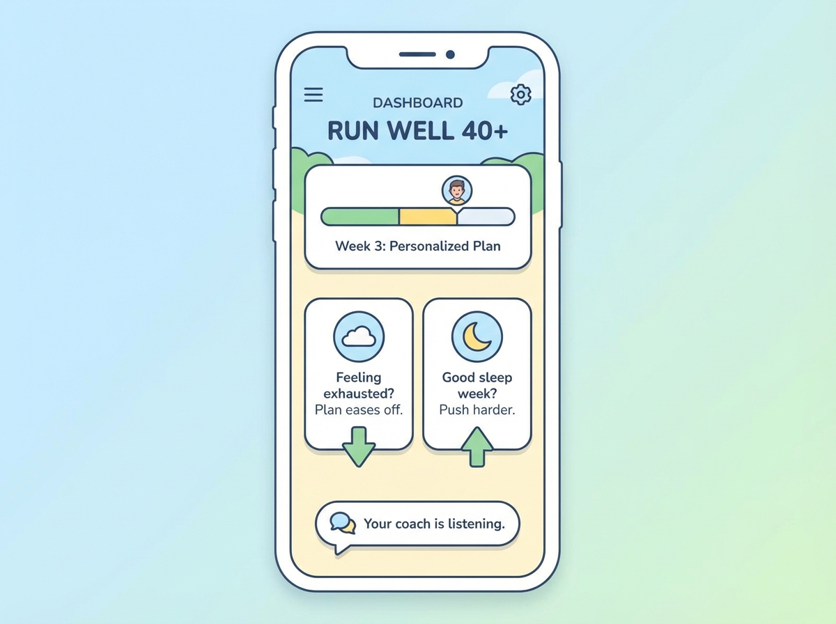 Flikness personalised training plan on mobile
