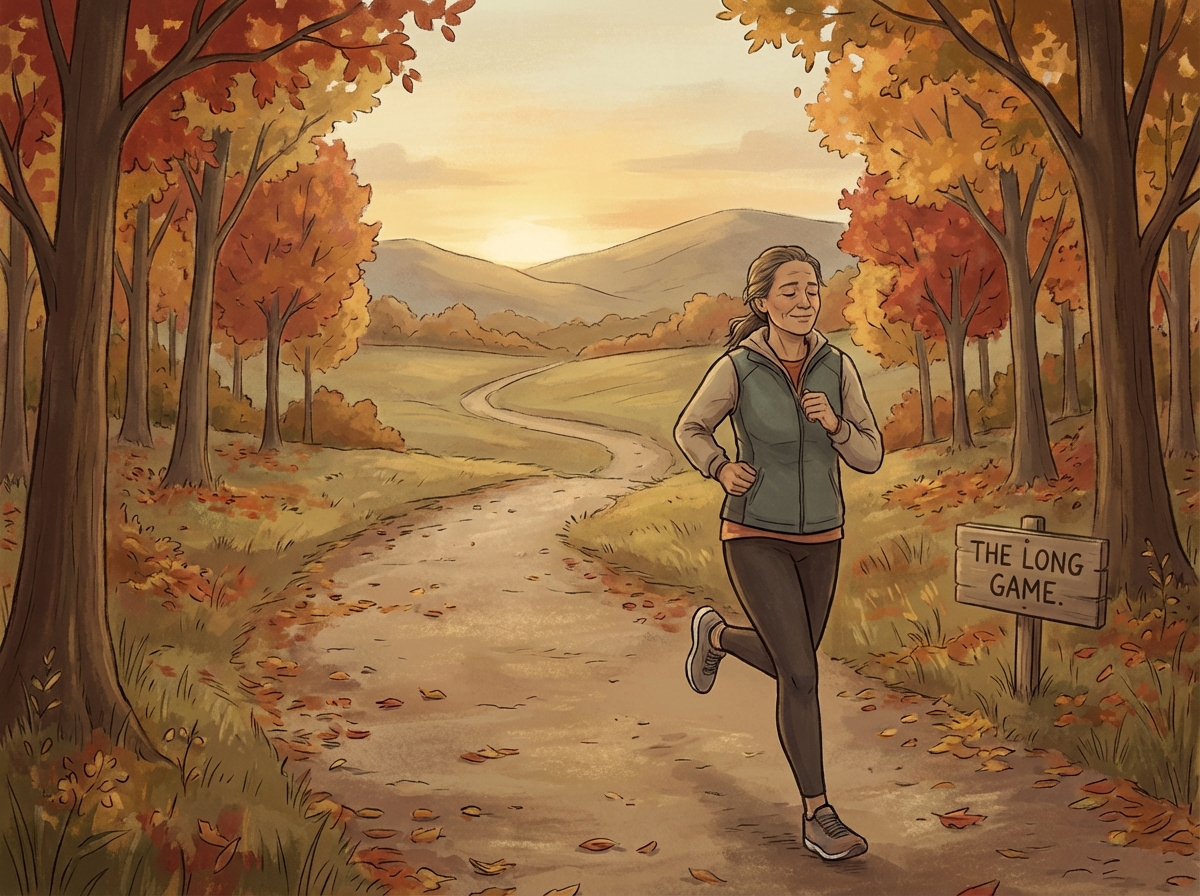 Runner maintaining fitness for the long term