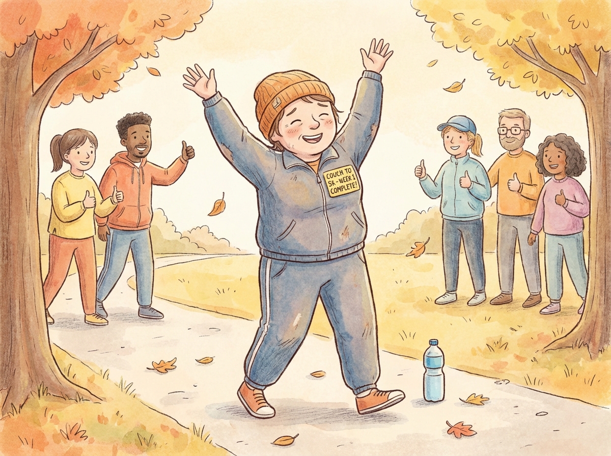 Celebrating personal progress in running