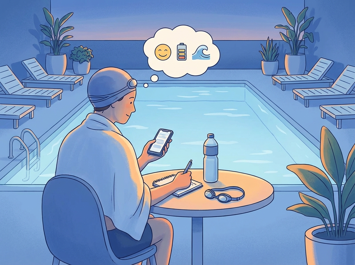 Tracking swimming progress in the Flikness journal