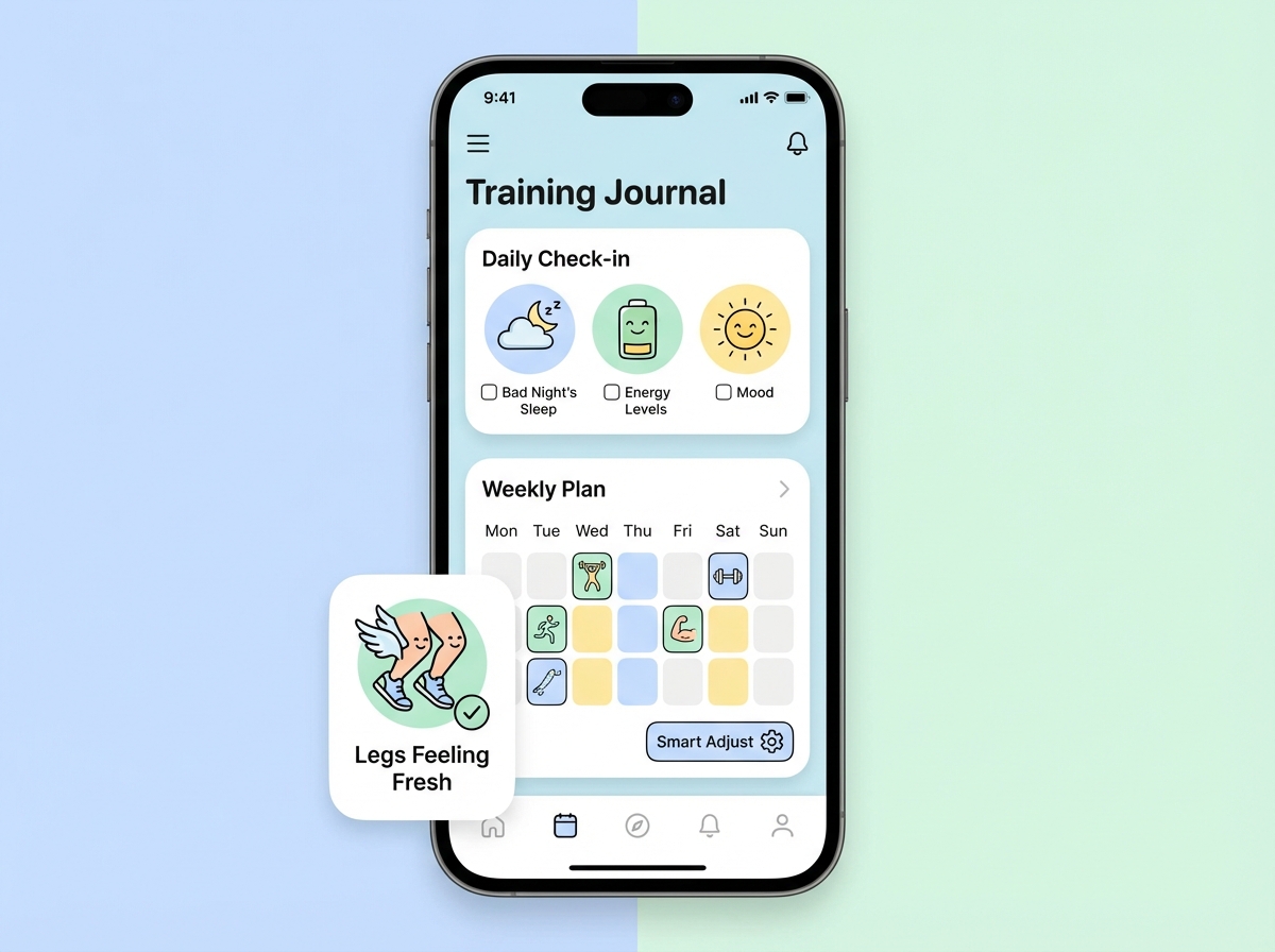 Flikness training journal on mobile device